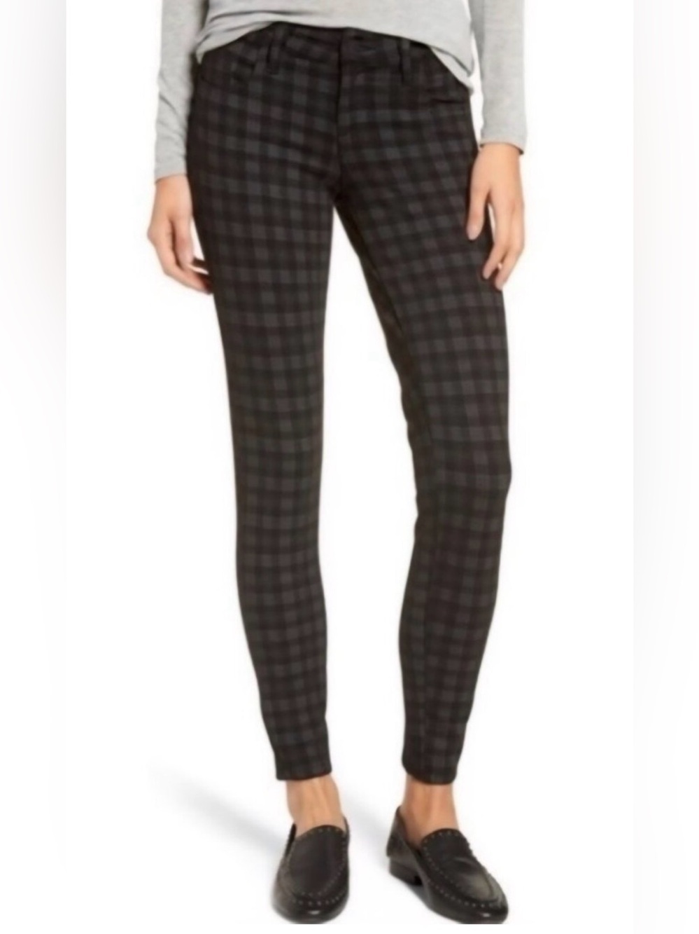 Kut from the Kloth Black Plaid Dress Pants